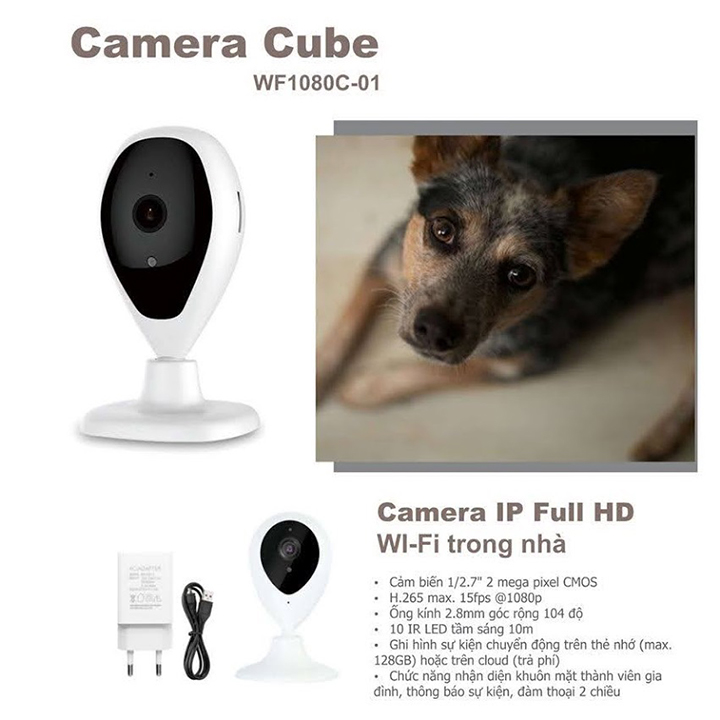 Camera WiFi Cube MF1080C-01