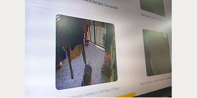 Lộ hình ảnh riêng tư từ camera giám sát